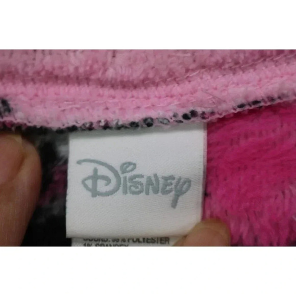 Disney Pink Plush Minnie Mouse Fleece Pajama Set-Size XL - Picture 4 of 12
